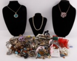 LOT OF OVER 12 LBS UNSEARCHED COSTUME JEWELRY