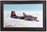 A MCLACHLEN DOUGLAS A-26 VETERAN SIGNED PAINTING