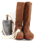 CIVIL WAR REUNION HOBNAIL BOOTS & CANTEEN