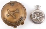 WWII GERMAN LUFTWAFFE POCKET WATCH AND CASE