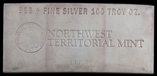 100 TROY OUNCE 999 FINE SILVER BULLION BAR
