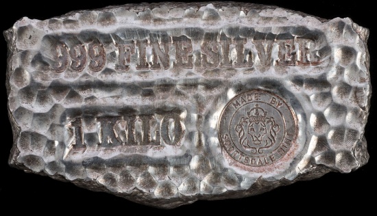 1 KILO 999 FINE SILVER BULLION BAR