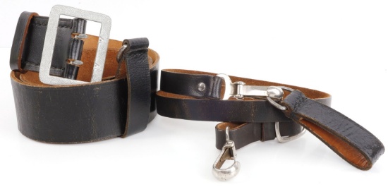 WWII GERMAN  NSDAP BELT WITH SHOULDER STRAP