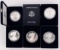 AMERICAN EAGLE SILVER PROOF LOT OF 5 MIX DATE