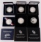 US SILVER COMMEMORATIVE COINS MILITARY LOT OF 6