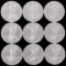 9 2016 1 OZT OUNCE SILVER AMERICAN EAGLE BU COINS