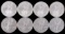 8 MIX 2001 & 22 1 OZT SILVER AMERICAN EAGLE COINS
