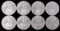 LOT OF 8 2001 1 OZT SILVER AMERICAN EAGLE BU COINS