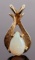 14 KT YELLOW GOLD AND PEAR SHAPED OPAL PENDANT