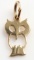 14KT YELLOW GOLD OWL PENDANT