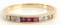18K GOLD RING WITH DIAMONDS & RUBIES