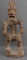 PRECOLUMBIAN TAINO SITTING MALE EFFIGY WOOD
