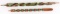LOT OF 2 NATIVE AMERICAN WOODEN PIPE STEMS