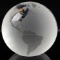 TIFFANY & CO. ETCHED GLOBE 6 CM DIAMETER