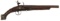 18TH C GILT DECORATED FLINTLOCK PISTOL .62 CAL