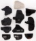 ASSORTED HANDGUN NYLON & PLASTIC HOLSTER LOT OF 11