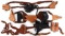 LOT OF 6 FIREARM HANDGUN HOLSTER AND MAG CLIP