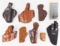 LOT OF 8 HOLSTER LOT DON HUME ALESSI AKER GALCO