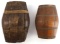 LOT OF 2 AMERICAN REVOLUTION BARREL CANTEEN FLASKS