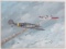 WWII GERMAN REICH BF 109 PILOT SIGNED PAINTING
