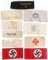 LOT OF 10 WWII GERMAN THIRD REICH ARMBANDS