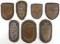 WWII GERMAN THIRD REICH CAMPAIGN SHIELDS LOT OF 7