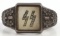 WWII GERMAN THIRD REICH SS PEARL RING