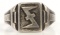 WWII GERMAN REICH ENGRAVED WOLFSANGEL RING