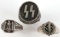 WWII GERMAN THIRD REICH RING LOT OF 3 SS SPORTS