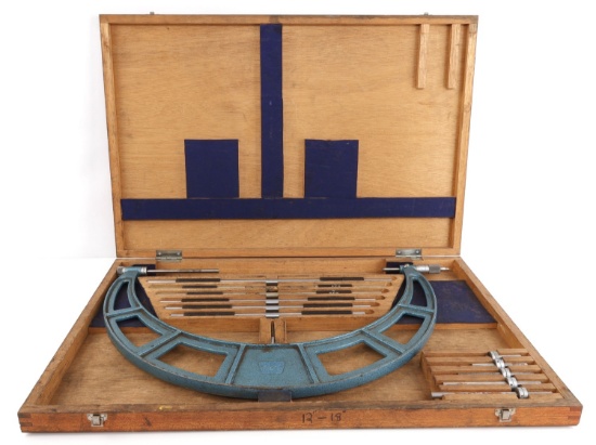 VINTAGE NSK 12-18 INCH INDUSTRIAL MICROMETER