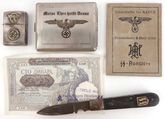 WWII GERMAN THIRD REICH PERSONAL EFFECTS LOT OF 5