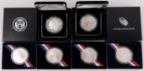 US SILVER COMMEMORATIVE COINS MILITARY LOT OF 6