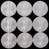 9 2016 1 OZT OUNCE SILVER AMERICAN EAGLE BU COINS