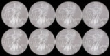8 2014 1 OZT OUNCE SILVER AMERICAN EAGLE BU COINS