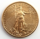 2016 GOLD 1/10 OZT OUNCE  AMERICAN EAGLE BU COIN