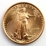 1999 GOLD 1/10 OZT OUNCE AMERICAN EAGLE BU COIN