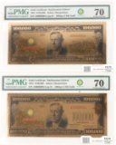 2 1934 LARGE GOLD CERTIFICATES SMITHSONIAN EDITION