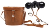 VINTAGE CARL ZEISS JENA CASE W JAPANESE BINOCULARS