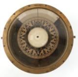 C. PLATH BRASS SHIPS COMPASS BINNACLE