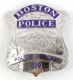 US POLICE OFFICER BADGE FOR CITY OF BOSTON