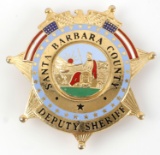 US DEPUTY SHERIFF BADGE FOR SANTA BARBARA COUNTY