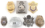 LOT OF 7 OBSOLETE FEDERAL LAW ENFORCEMENT BADGES
