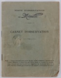 WWI FRENCH PILOT FLIGHT LOG