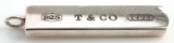 TIFFANY & CO STERLING 1837 SILVER BAR