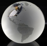 TIFFANY & CO. ETCHED GLOBE 6 CM DIAMETER