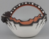 DRAGONFLY EFFIGY BOWL BY ZUNI ARTIST MARCUS HOMER