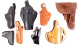 LOT OF 8 ASSORTED HOLSTER BIANCHI S&W BUCHEIMER