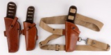 3 BUFFALOE MAKER SHOULDER HOLSTER LOT 1 COMPLETE