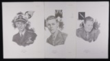 SIGNED PRINTS OF WWII MEDAL OF HONOR WINNERS LOT 3
