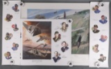 LOT OF 4 US AIR FORCE PRINTS WITH PILOT SIGNATURES